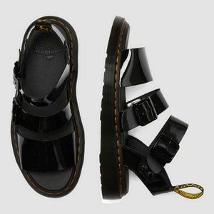 Dr. Martens Patent Black "Gryphon" Sandals